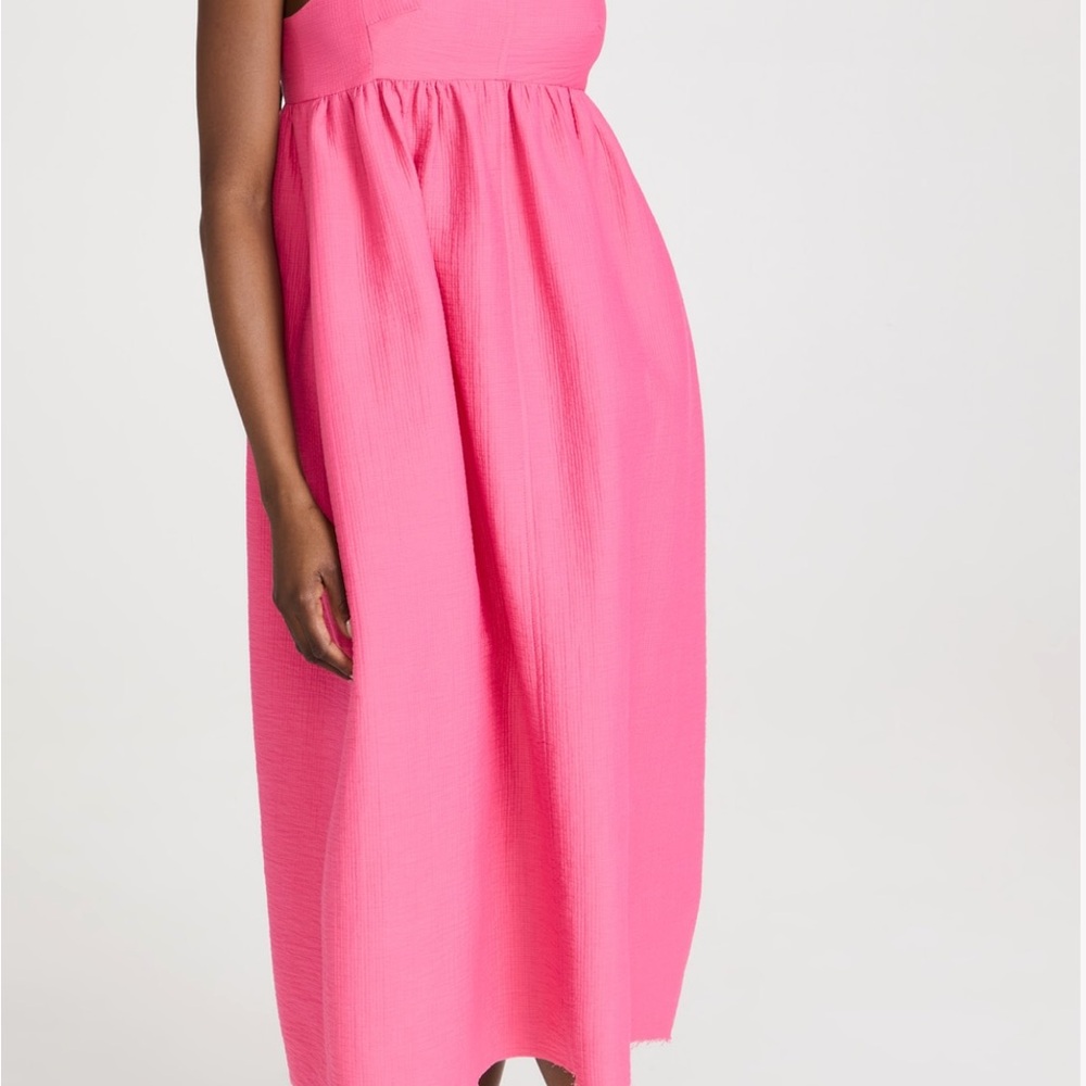 Rachel Comey Manina Dress, crinkled double-gauze, Frayed hem, hip pockets - Picture 5 of 5